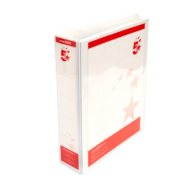 4D-RING Ring Binder A4 50MM WHT PK10 - -