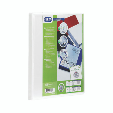 Elba Pres Rbndr 2D 65MM A4 WHT PK4 - -
