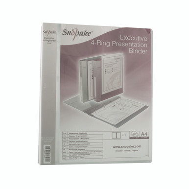 Snopake Exec Pres 4D Rbdr A4 Clear - -