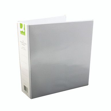 Q-Connect 4D Rbndr 50MM A4 WHT PK6 - -