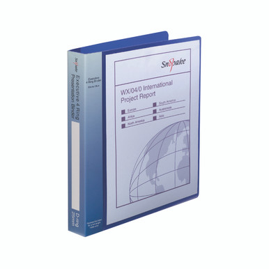 Snopake Exec Pres Rbndr Blue - -