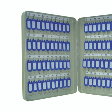 Q-Connect 80-KEY Cabinet Pearl GREY - Key Cabinets -