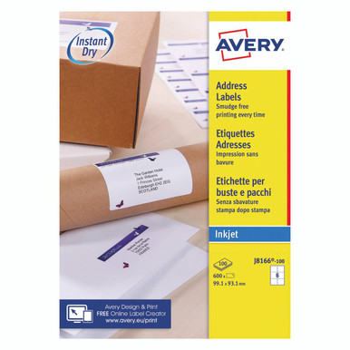 Avery Ijet Addr Lbl 6TV PK100 WHT - -
