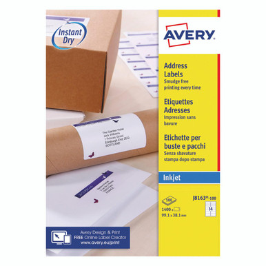 Avery Inkjet Address Label 14 Sheet - -