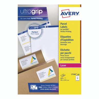Avery Lsr Add Lbls WHT 6L/SHT BX 100