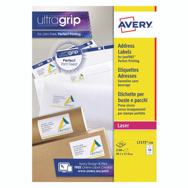 Avery Lsr Add Lbls WHT 10L/SHT BX250