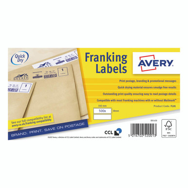 Avery Frank Lbls WHT Man BX 1000 - -