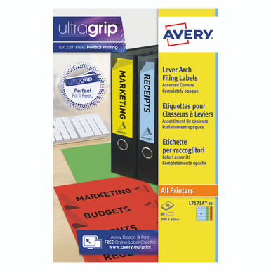 Avery Lsr Lvr Arc Spne Lbls Asd BX20 - -
