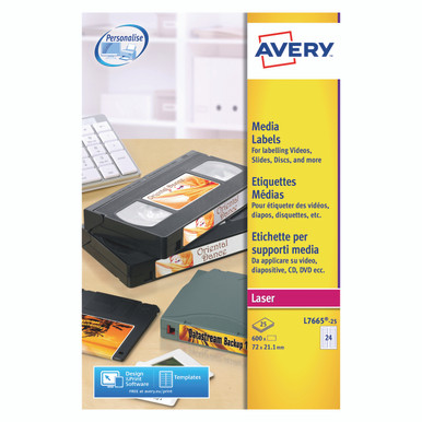 Avery Mini Data Crt Lbl 24L/SHT BX25 - -