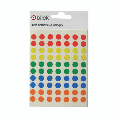 Blick Colored Lbls 8MM AST PK7000 - -