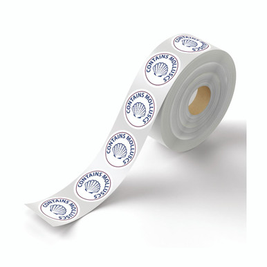 Food Label Contains Molluscs PK1000