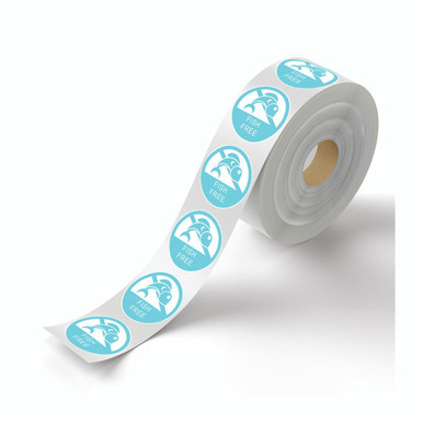 Food Label Fish Free 25MM (PK1000)