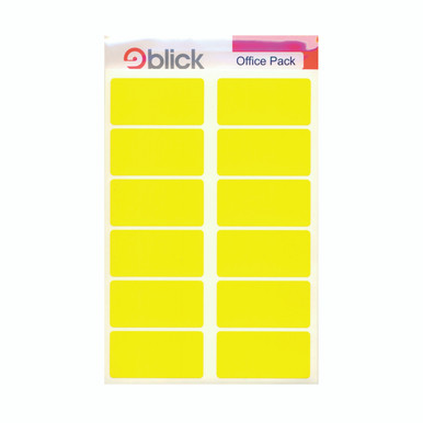 Blick Self Adhesive Labels Ylw PK320 - -