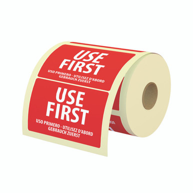 Food Label Use First 25X25MM PK1000 - Food & Groceries -