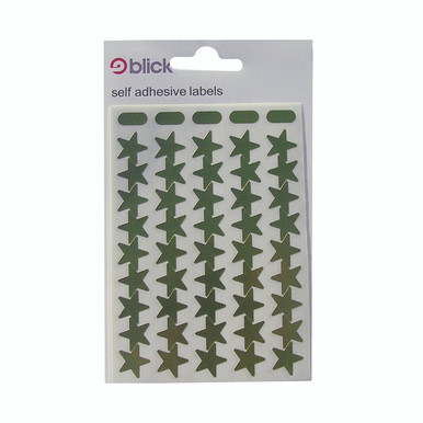 Blick Lbls Mtl Star 14MM Gold PK2700 - -