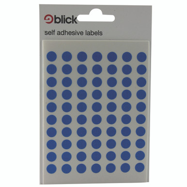Blick Coloured Lbls 8MM Blue PK9800 - -