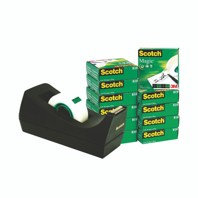 Scotch Invisible Tape 19MMX33M PK12 - -