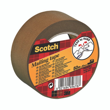 Scotch Paper Mlng Tape 50MMX50M Brn - -
