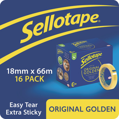 Sellotape Golden 18MM Tape PK16 - -