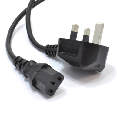 C13 (Kettle) to UK Power Cord - Power Cables -