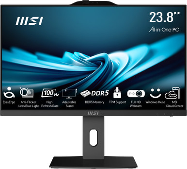 MSI PRO AP242P 14M Intel Core i5 14400 All in One PC Barebone, (NO RAM, NO Storage, NO OS), 23.8 Inch IPS Screen/UHD Graphics/Type-C/USB/LAN/HDMI/DP/WiFi 6E/BT 5.3/VESA - -