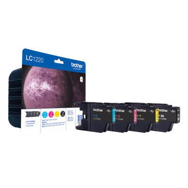 Brother LC-1220VALBP Ink Cartridge Black,Cyan,Magenta,Yellow Multipack ...