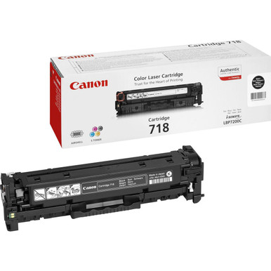 Canon CRG-718 Bk Original Black Toner Cartridge - Canon LBP Series Toner Cartridges - Canon LBP-7200cdn Toner Cartridges