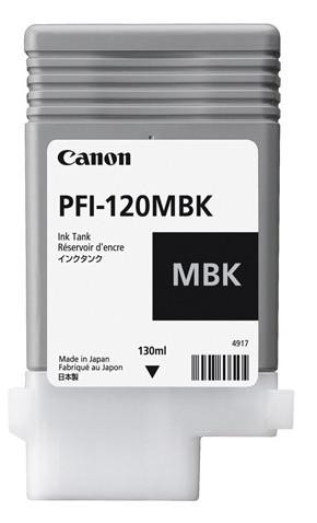 Canon PFI120MBK Matte Black Standard Capacity Ink Cartridge 130ml - 2884C001AA - Standard Capacity - Matte Black