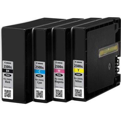 Canon PGI-2500XL C/M/Y/BK Ink Cartridge Original Black,Cyan,Magenta,Yellow Multipack - Canon MAXIFY MB Series Ink Cartridges - Canon MAXIFY MB5150 Ink Cartridges