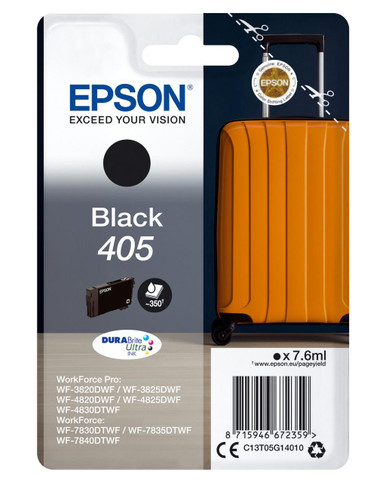Epson 405 Durabrite Black Ink Inkjet Suitcase - Epson WorkForce Pro Series Ink Cartridges - Epson WorkForce Pro WF-3820DWF Ink Cartridges