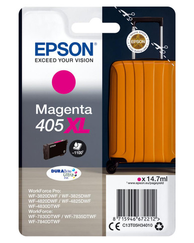 Epson 405Xl Durabrite Magenta Inkjet Suitcase - Epson WorkForce Pro Series Ink Cartridges - Epson WorkForce Pro WF-3820DWF Ink Cartridges