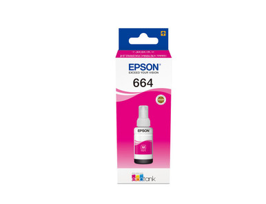 Epson 664 Ecotank Magenta Ink bottle (70ml) - Epson EcoTank Series Ink Cartridges - Epson EcoTank ET-2500 Ink Cartridges