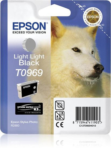 Epson Husky Singlepack Light Light Black T0969 - Epson Stylus Photo Series Ink Cartridges - Epson Stylus Photo R2880 Ink Cartridges