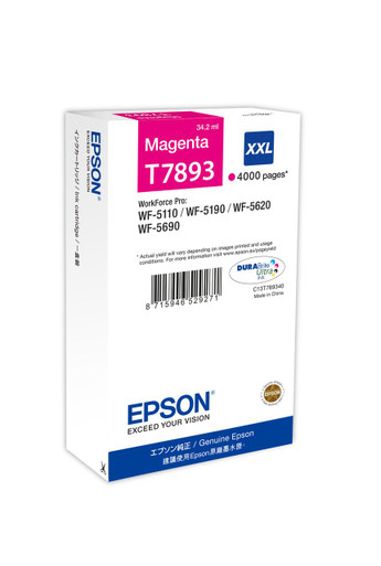 Epson Ink Cartridge XXL Magenta - Epson WorkForce Pro Series Ink Cartridges - Epson WorkForce Pro WF-5620DWF Ink Cartridges