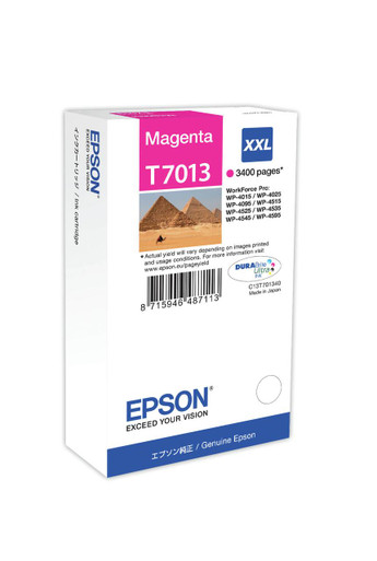 Epson Ink Cartridge XXL Magenta 3.4k - Epson WorkForce Pro Series Ink Cartridges - Epson WorkForce Pro 4015DN Ink Cartridges