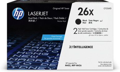 HP 26X Original Black 2 pc(s) - HP LaserJet Pro Series Toner Cartridges - HP LaserJet Pro M402d Toner Cartridges
