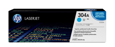 HP 304A Original Cyan Toner Cartridge - HP Color LaserJet CP Series Toner Cartridges - HP Color LaserJet CP2025 Toner Cartridges