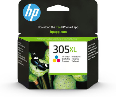 HP 305XL High Yield Original Ink Cartridge Tri Colour 3YM63AE - HP ENVY Series Ink Cartridges - HP Envy 6452 All-in-One Ink Cartridges