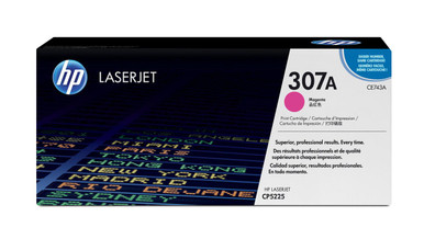HP 307A Original Magenta Toner Cartridge - HP Color LaserJet CP Series Toner Cartridges - HP Color LaserJet CP5225 Toner Cartridges