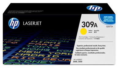 HP 309A Original Yellow Toner Cartridge - HP Color LaserJet Series Toner Cartridges - HP Color LaserJet 3500 Toner Cartridges
