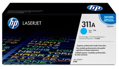 HP 311A Original Cyan Toner Cartridge - HP Color LaserJet Series Toner Cartridges - HP Color LaserJet 3700 Toner Cartridges