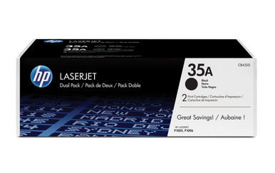 HP 35A Original Black 2 pc(s) - HP LaserJet P Series Toner Cartridges - HP LaserJet P1005 Toner Cartridges
