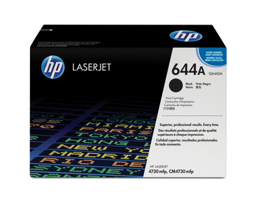 HP 644A Original Black Toner Cartridge - HP Color LaserJet CM Series Toner Cartridges - HP Color LaserJet CM4730 mfp Toner Cartridges