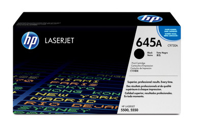 HP 645A Original Black Toner Cartridge - HP Color LaserJet Series Toner Cartridges - HP Color LaserJet 5550 Toner Cartridges