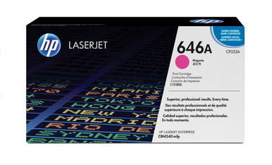 HP 646A Original Magenta Toner Cartridge - HP Color LaserJet CM Series Toner Cartridges - HP Color LaserJet CM4540 mfp Toner Cartridges