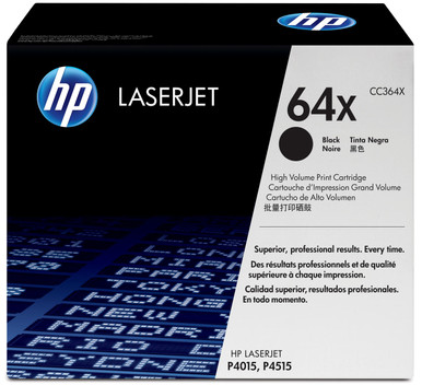 HP 64X Original Black Toner Cartridge - HP LaserJet P Series Toner Cartridges - HP LaserJet P4015n Toner Cartridges