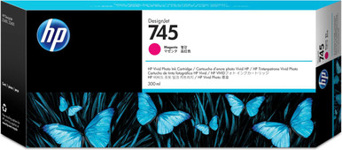 HP 745 Magenta Standard Capacity Ink Cartridge 300ml - F9K01A - High-Impact Graphics - Durable Ink