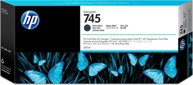 HP 745 Matte Black Standard Capacity Ink Cartridge 300ml - F9K05A - High-Impact Graphics - Durable Ink