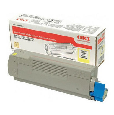 OKI 46471101 Toner Cartridge Original Yellow - Oki C Series Toner Cartridges - Oki C843dn Toner Cartridges
