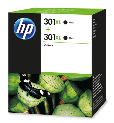 Original HP 301XL Black Multipack of Ink Cartridges (D8J45AE) - HP ENVY Series Ink Cartridges - HP Envy 5532 e-All-in-One Ink Cartridges